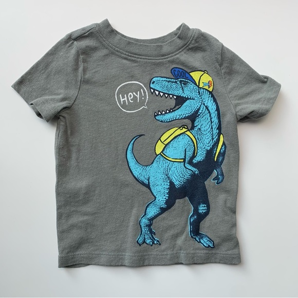 3/$10 OLD NAVY Toddler boy dinosaur T-shirt 12-18m - Picture 1 of 3